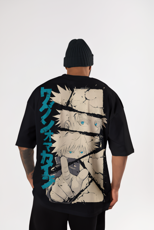 Gojo Satoru Infinity Eyes Oversized Tee – Jujutsu Kaisen