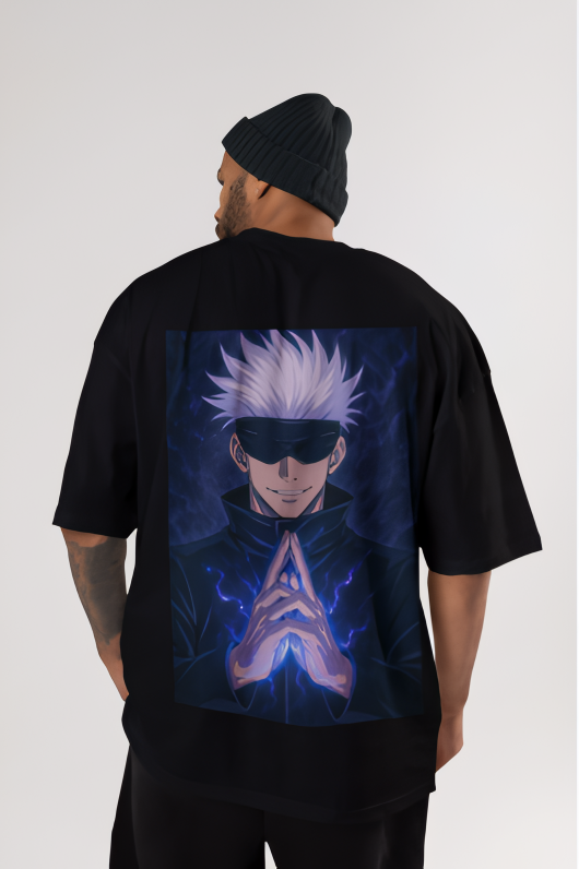 Gojo Satoru Infinity Oversized Tee – Jujutsu Kaisen Edition